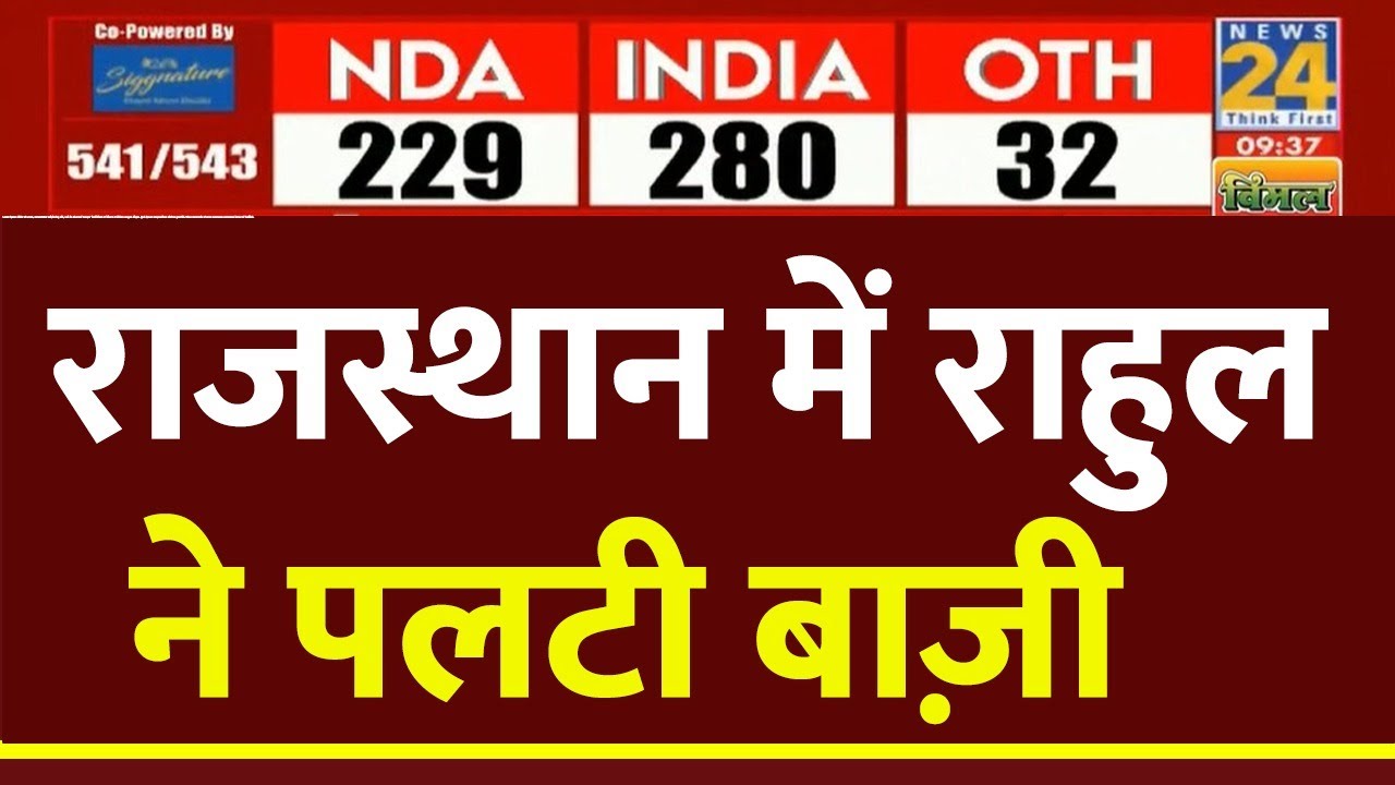 Rajasthan में Rahul Gandhi ने पलट दी बाज़ी | ElectionResults2024 | News24 LIVE