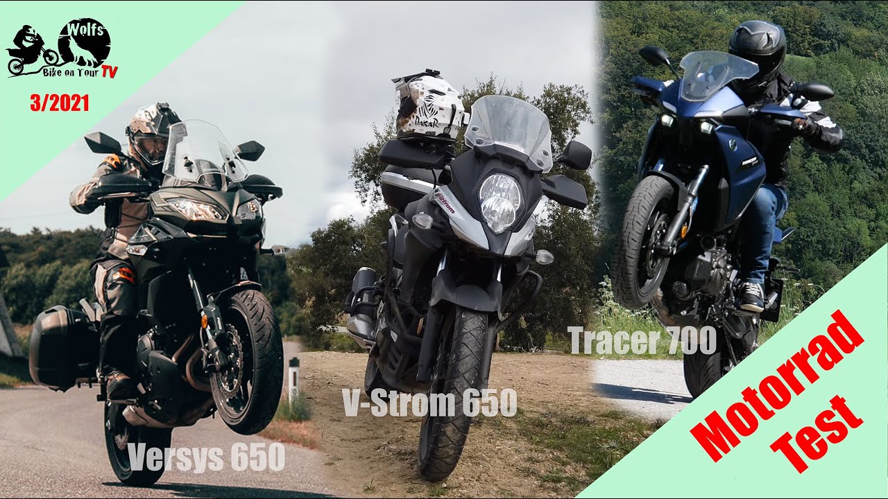 Wolf vergleicht Motorräder: Kawasaki Versys 650 | Suzuki V-Strom 650 | Yamaha Tracer 700