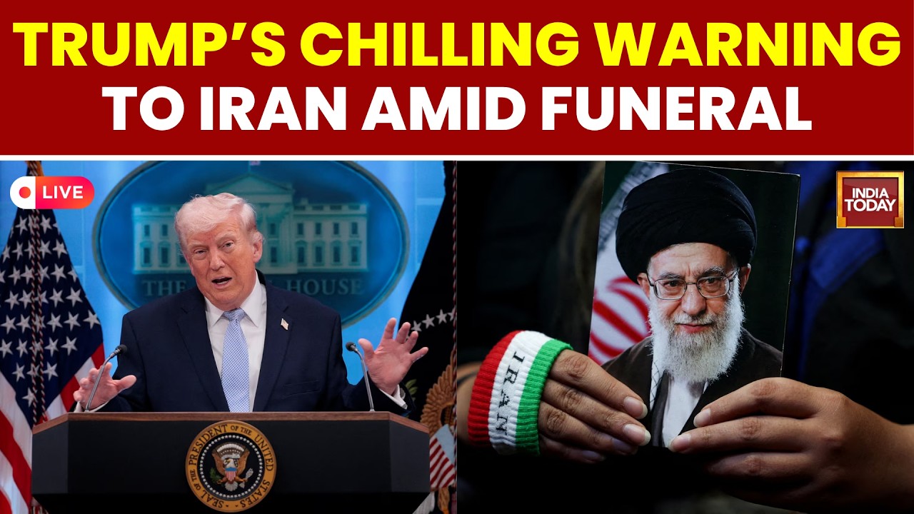 Trump LIVE: Trump Threatens Iran Amid Khamenei Funeral | Khamenei Funeral Updates | US Iran News
