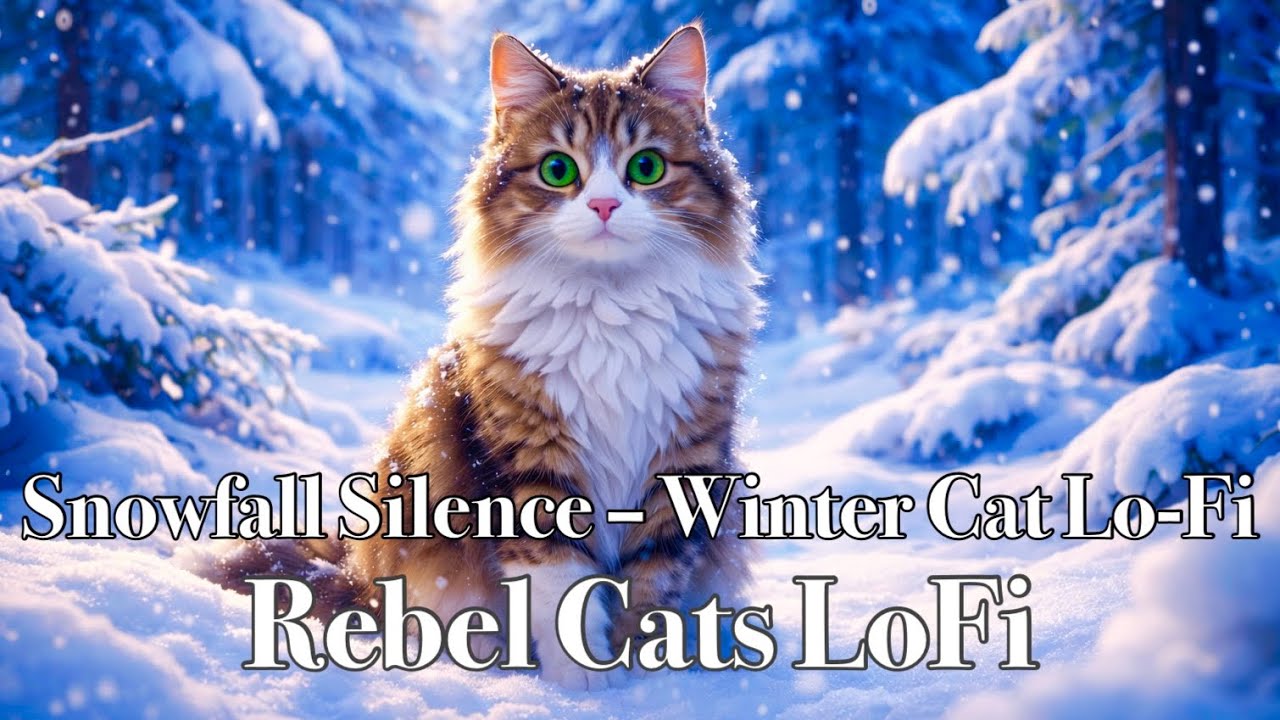 【Lo-Fi Relax/Sleep Music】Snowfall Silence – Winter Cat Lo-Fi