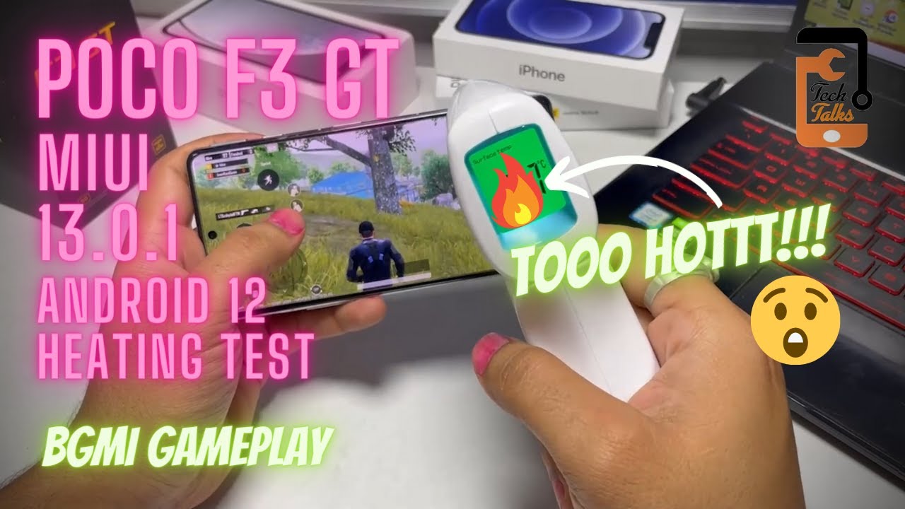 POCO F3 GT MIUI 13 Heat TEST 🔥🔥🔥| BGMI Gameplay | Bugs, Battery Drain | Tech Talks