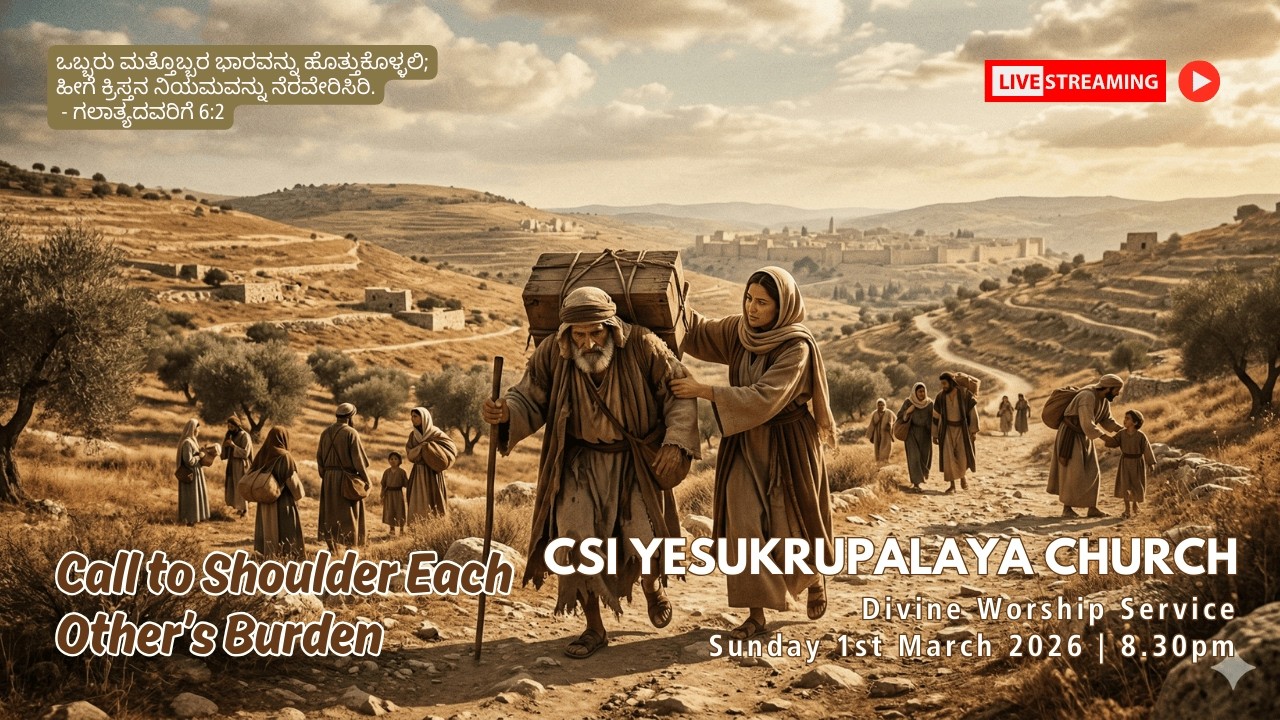CALL TO SHOULDER EACH OTHER’S BURDEN | 2nd SUNDAY OF LENT | HOLY COMMUNION | 1st MAR 2026 | 8.30 am