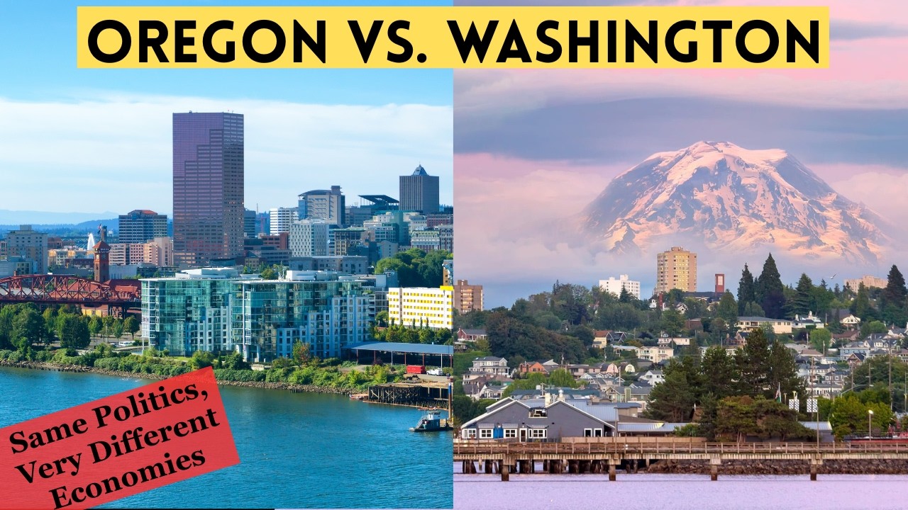 Oregon vs Washington: Same Politics & Geography, Wildly Different Economies. But How?