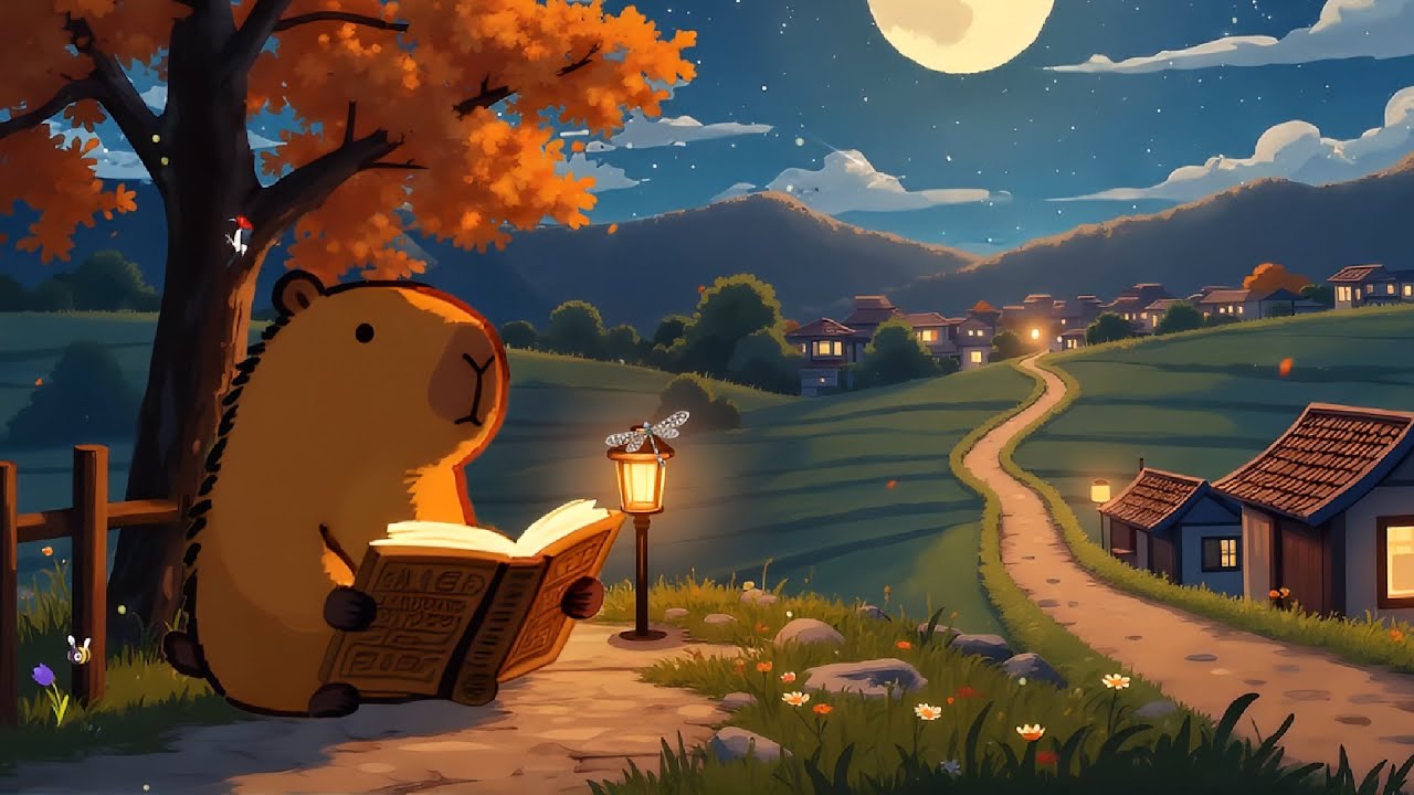 Quiet Night Under the Moon 🌙 Lofi Beats for Reading & Sleeping