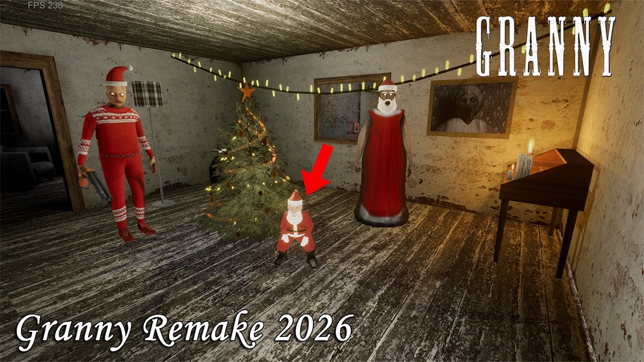 Granny Remake (PC) 2026 - The Christmas Theme With Mini Santa 🎅