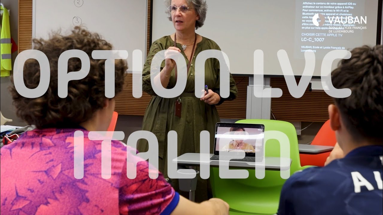 Présentation de l'option linguistique Italien à Vauban