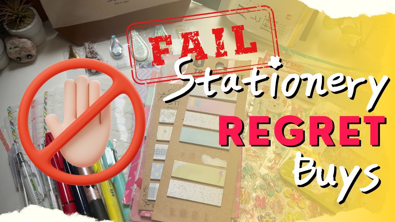 ✨ Stationeries I REGRET buying |★ Planning & Journaling supplies | *don't buy these* 😉