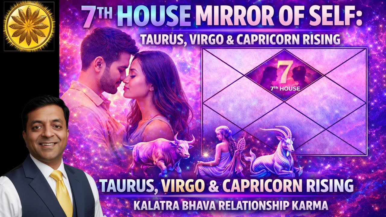 7th House Mirror of Self: Taurus, Virgo & Capricorn Rising | Kalatra Bhava Relationship Karma