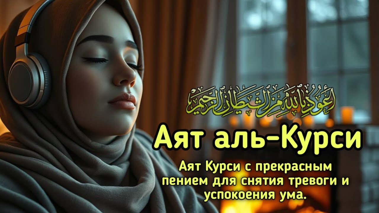 Мелодичный Аят Аль-Курси для успокоения сердца и глубокого покоя души
