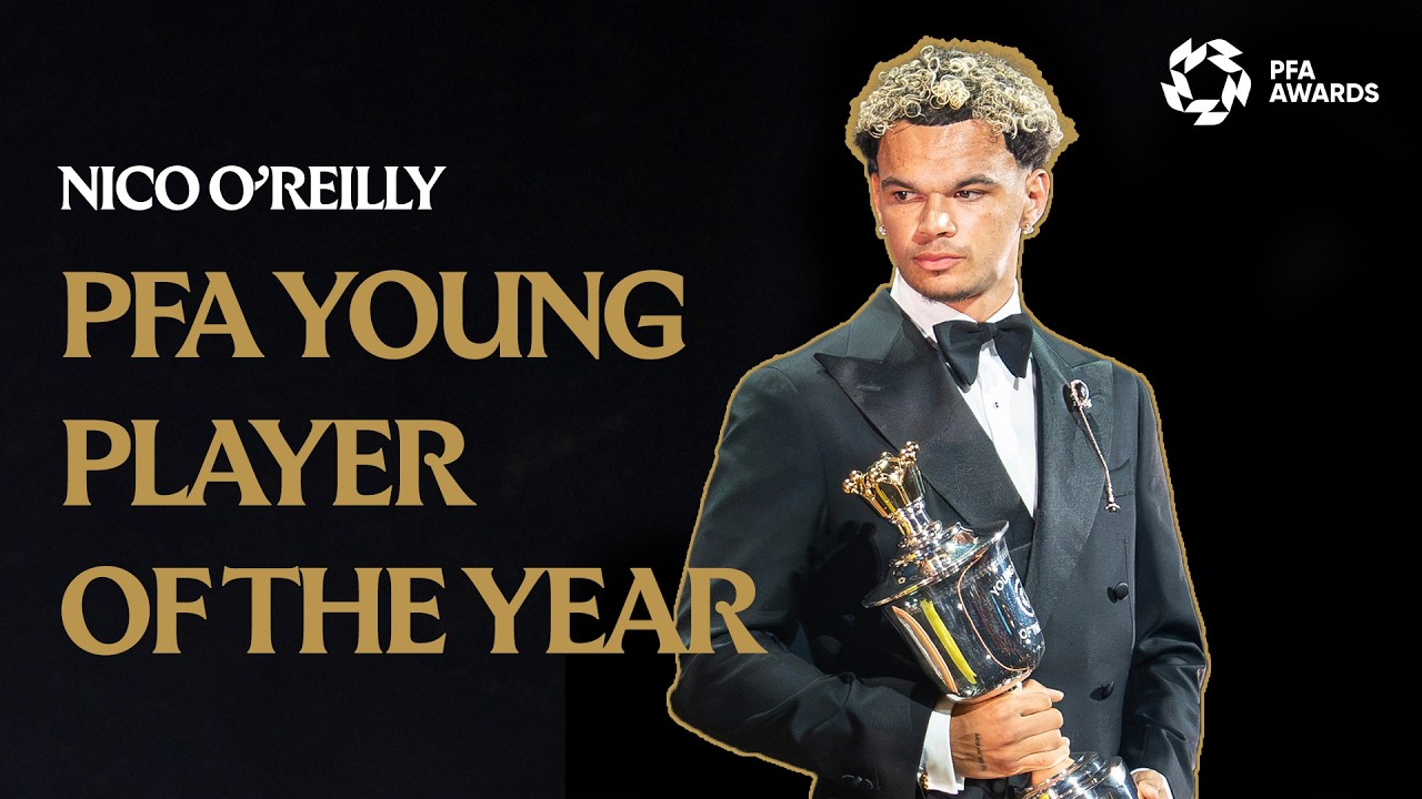 PFA Awards 2026 | Нико О'Райли стал 5-м игроком &laquo;Манчестер Сити&raquo;, получившим награду &laquo;Молодой игр...