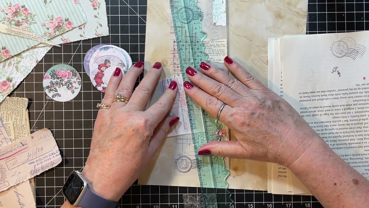 Scrappy Saturday! - Collage Tracing Paper Strips!