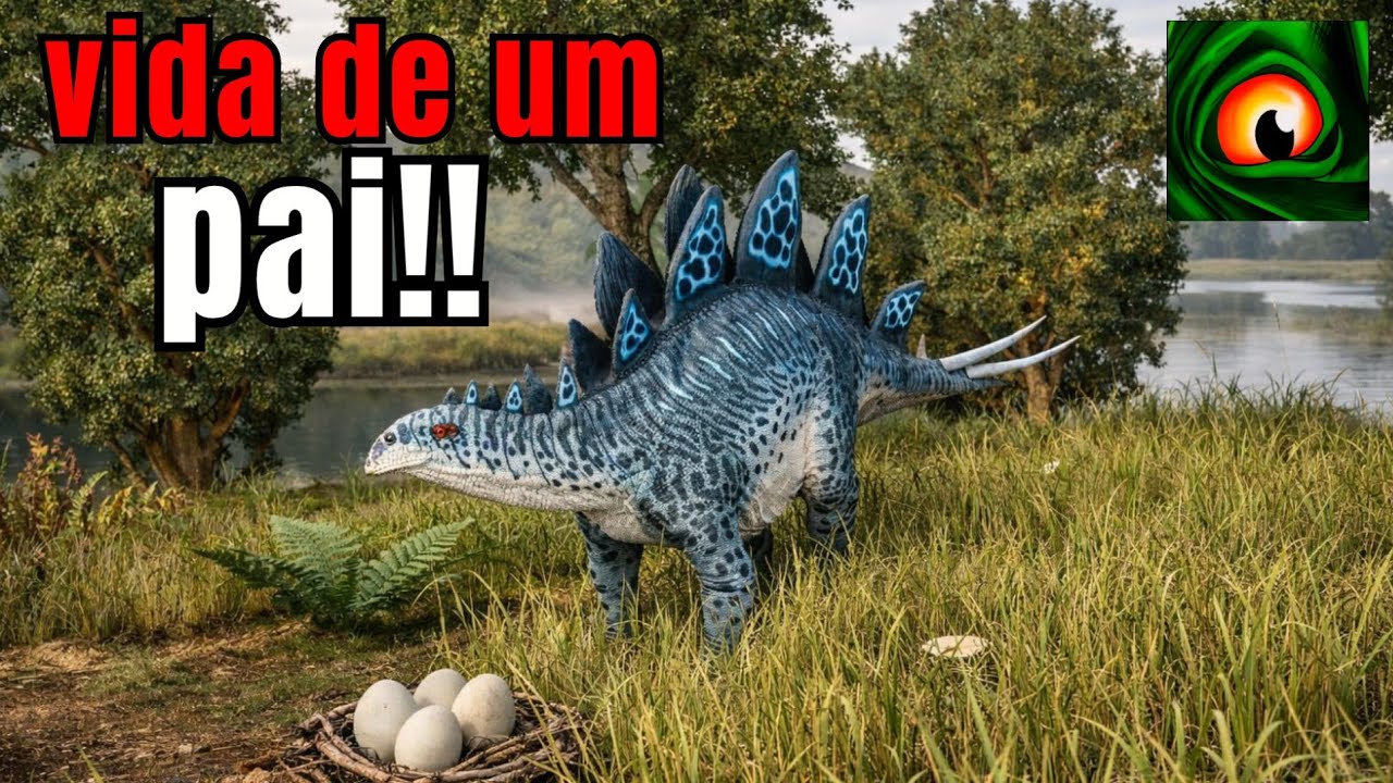 VIDA de um ESTEGOSSAURO pai!! the cursed isle🤩