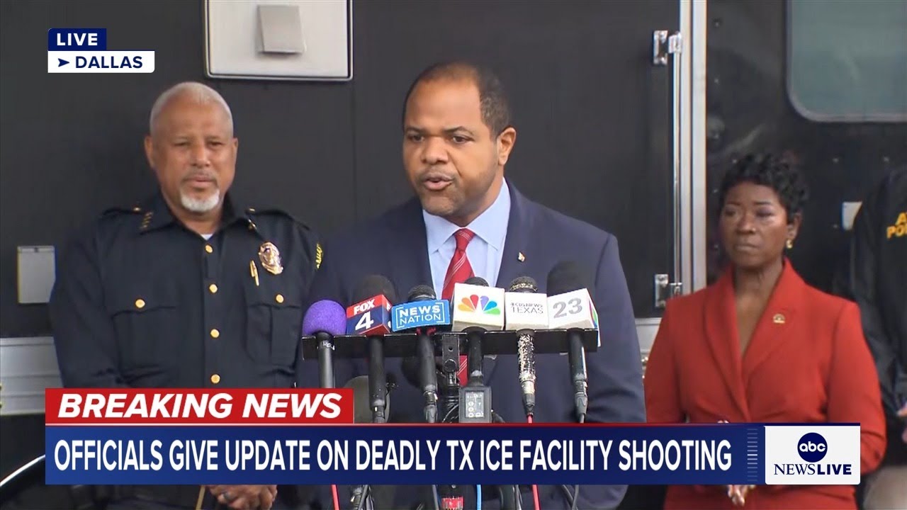 Dallas police hold news conference on shooting incident at ICE facility: LIVE COVERAGE
