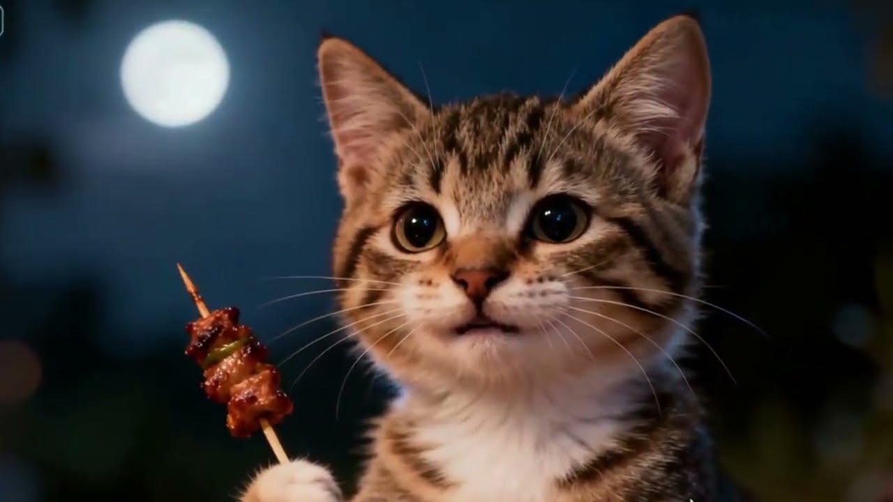 Cats Host a Mid-Autumn Night BBQ 🌕🐱