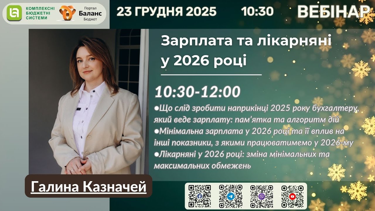 Зарплата та лікарняні у 2026 році