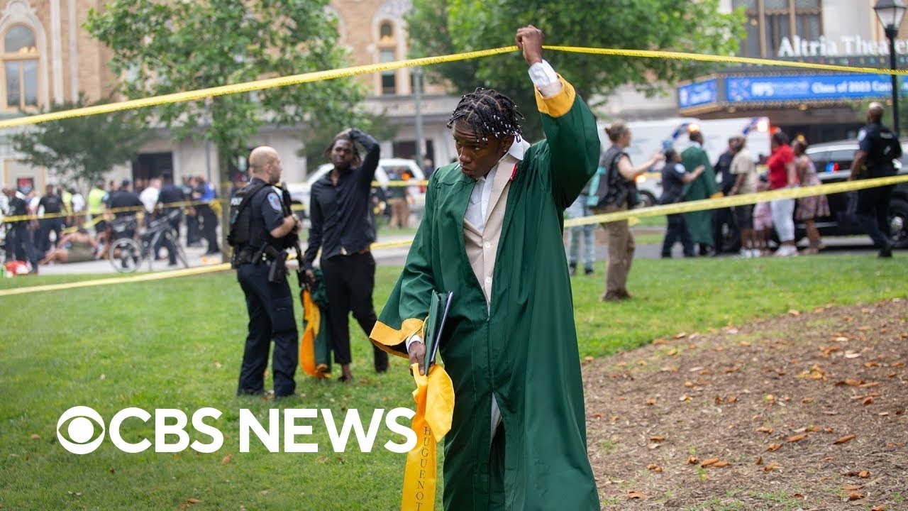 Witness recalls shooting outside Virginia high school graduation: 