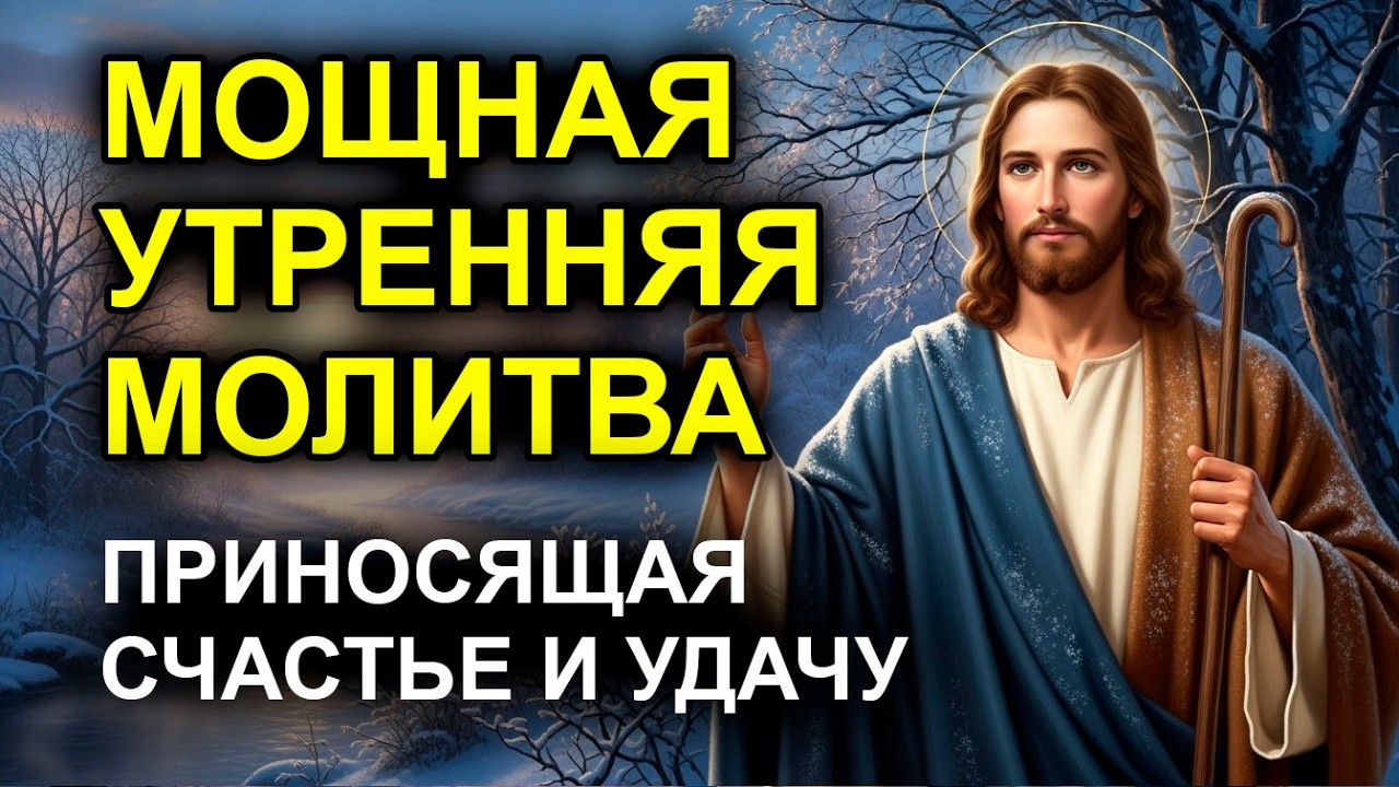 УТРЕННЯЯ МОЛИТВА НА СЧАСТЬЕ И УДАЧУ  Послушай, и жизнь изменится!