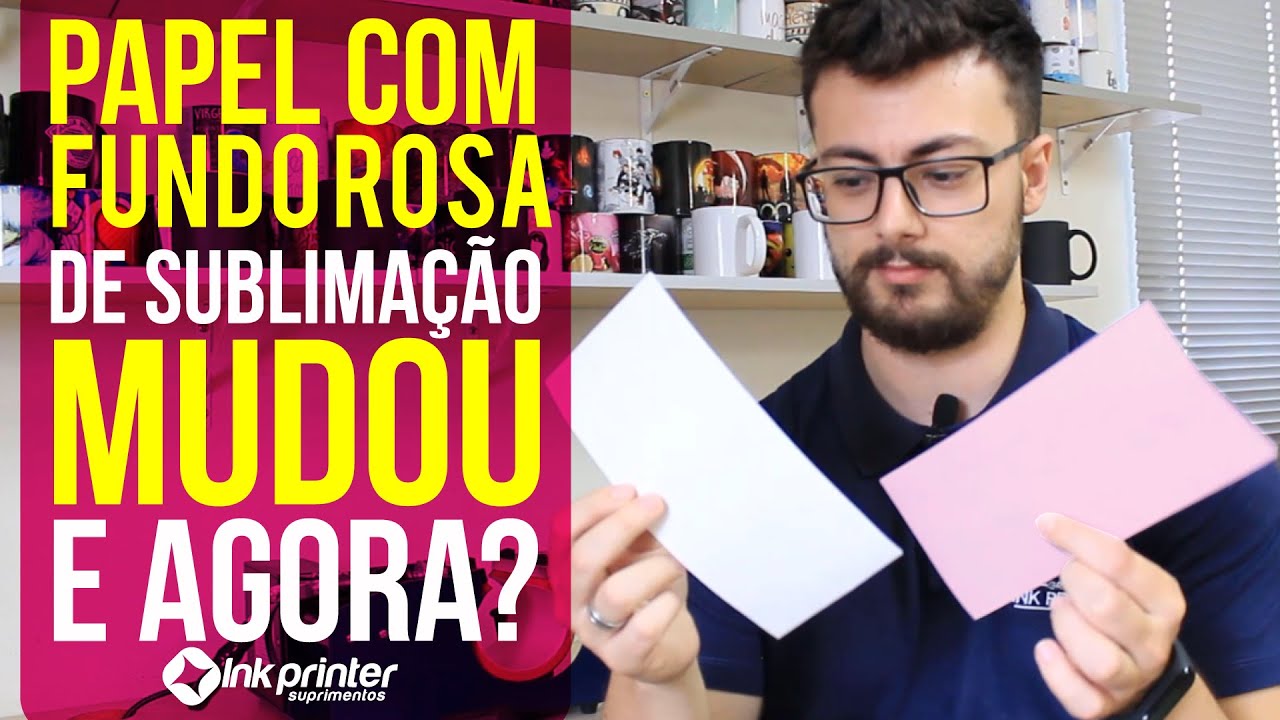 Papel Sublim&aacute;tico de Fundo Rosa da Mecolour Mudou! Ser&aacute; que ficou Bom?