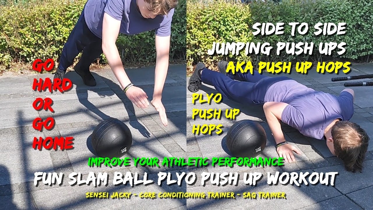 Plyo Push Ups to Slam Ball | How To Implement Plyometrics Into Your Ground Combat Sports Training