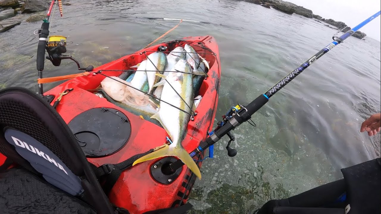 UN PESCADO MAS Y EL KAYAK SE HUNDE, PESCA EN KAYAK CHILE