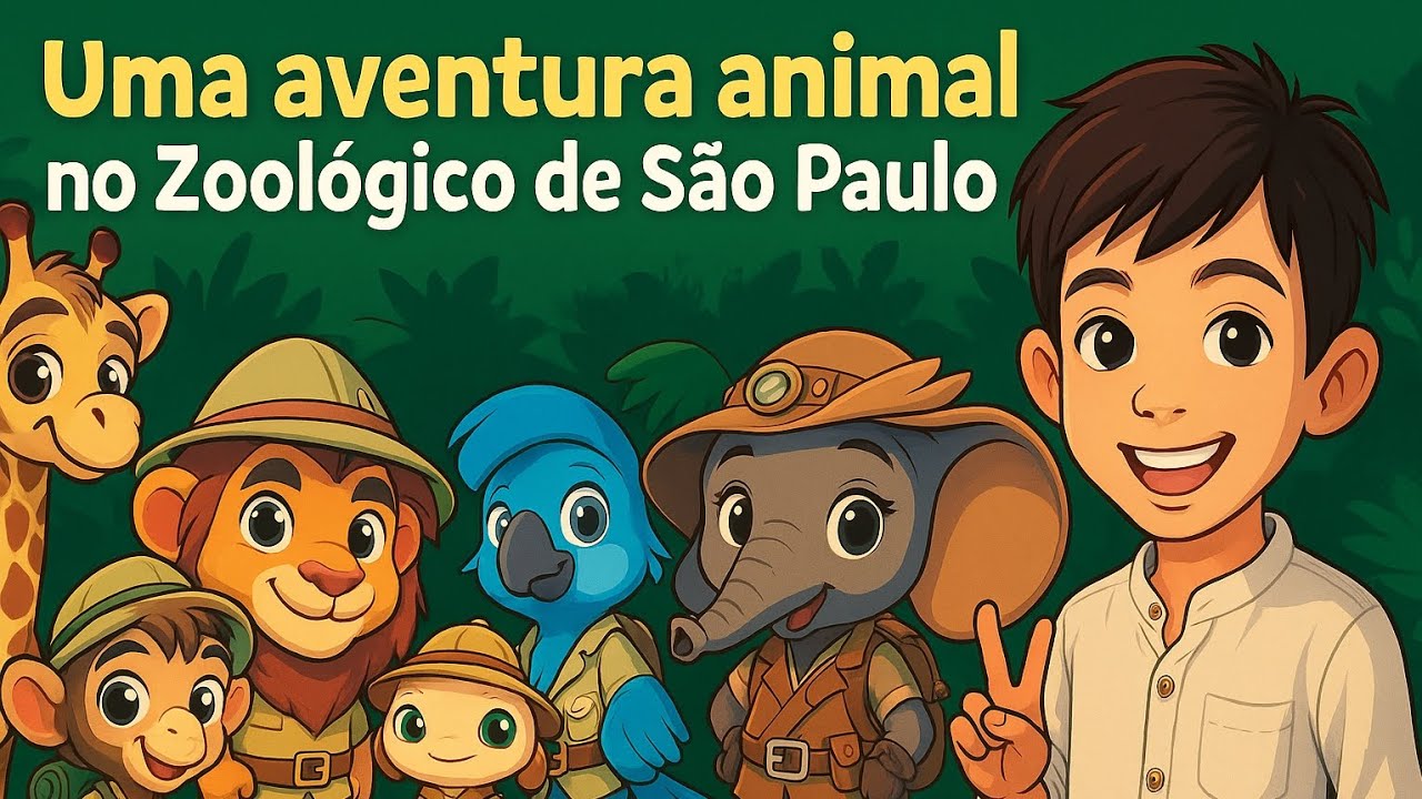 🦁 UMA AVENTURA ANIMAL no ZOOLÓGICO de SÃO PAULO! 🐯🐘 Conheça os bichinhos com o Benja.