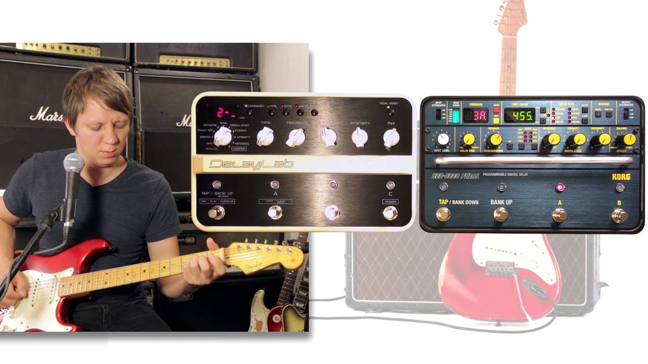 Vox Delay Lab vs Korg SDD 3000 Analog Tape Kosmic Reverse Setting