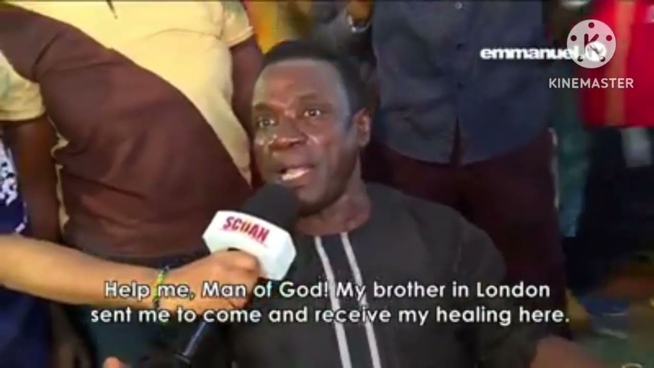 Blind man healed by Prophet TB Joshua