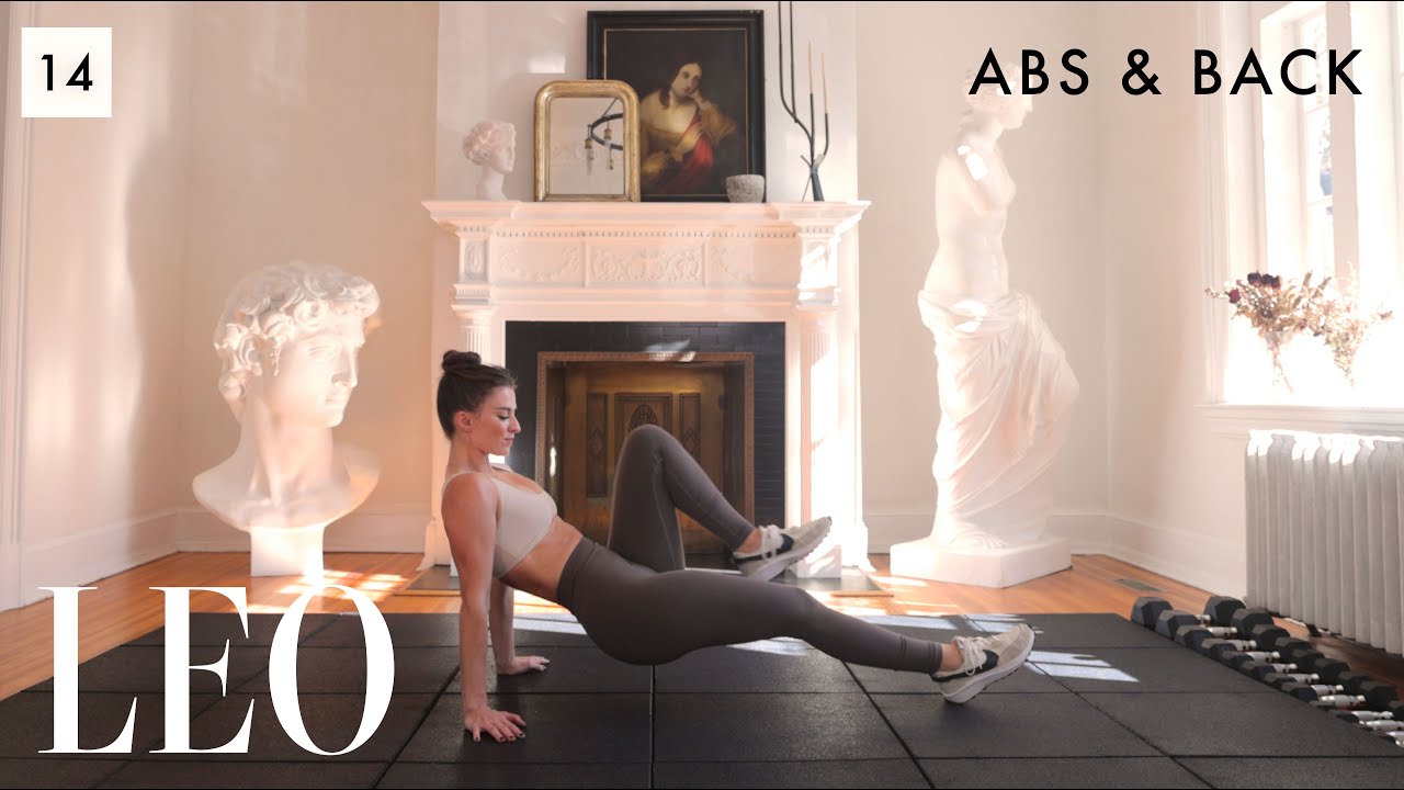25 MIN Elegant Sculpted Back & Abs Workout at Home