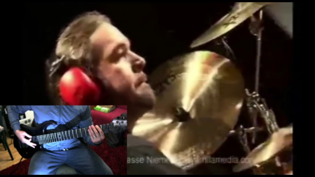 Tomas Haake and Dick Lovgren (with guitar)