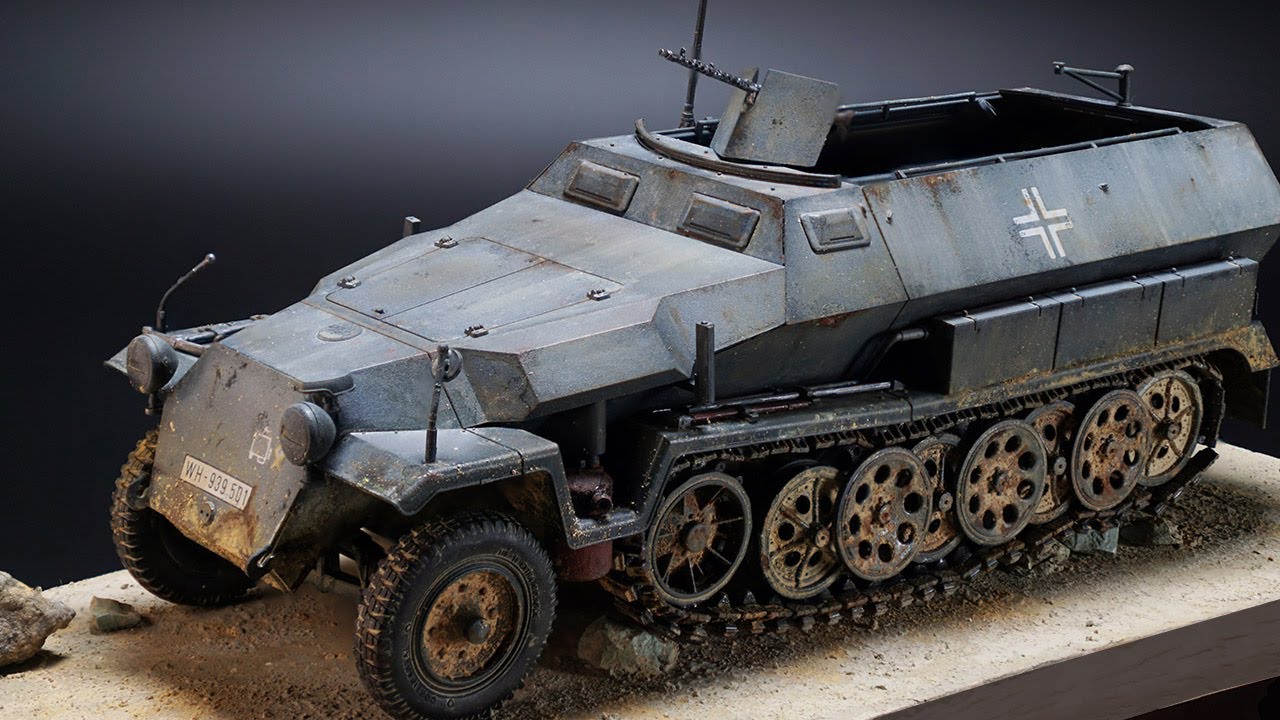 Academy 1/35 Sd.Kfz.251/1 Ausf.C/하노마그(Hanomag)FULL BUILD/#scalemodel #military #hobby
