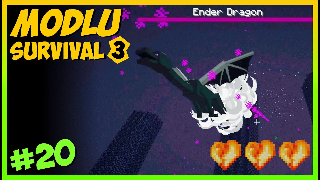 1️⃣ DEĞİL 2️⃣ DEĞİL 3️⃣ EJDERHA KESTİK  -  Modlu Survival S3 _ #20