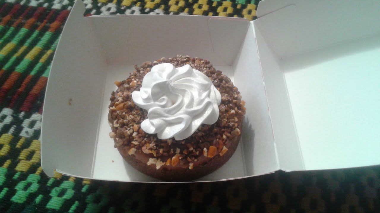 Tim Horton's chocolate fudge pretzel donut review