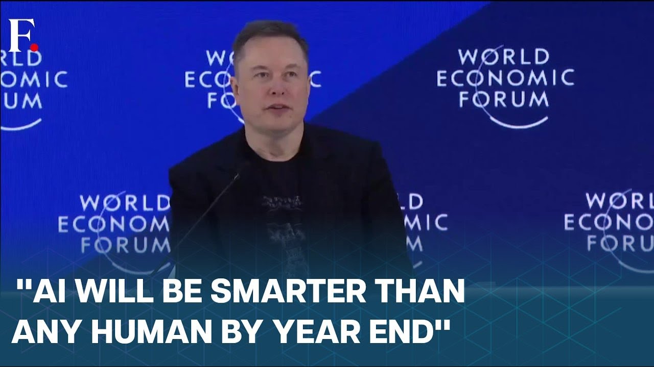 Musk Mocks Trump's 'Board of Peace; Says AI Could Surpass Human Intelligence | Musk Davos Speech