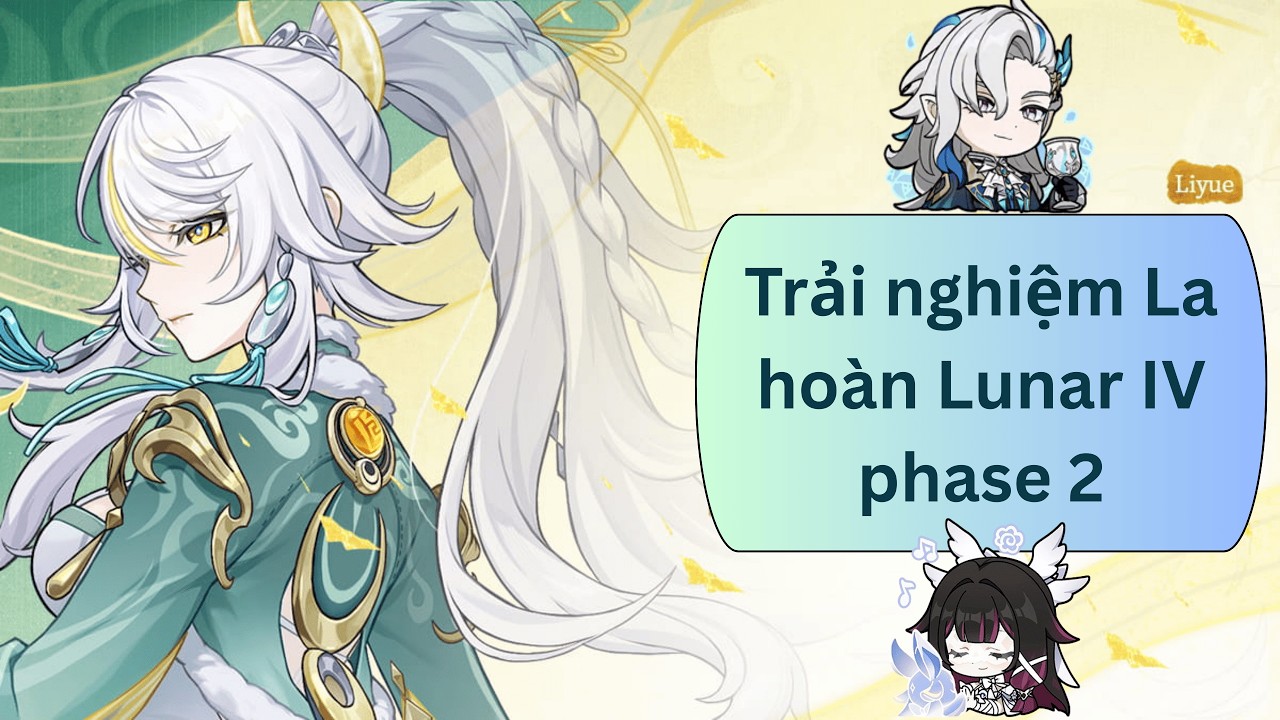 Trải nghiệm la hoàn Luna 4 phase 2: Neuvillette hyper carry, ZiBai nkt. #genshinimpact