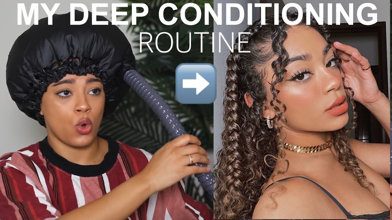 Deep Conditioning Routine for BOMB Curls | jasmeannnn