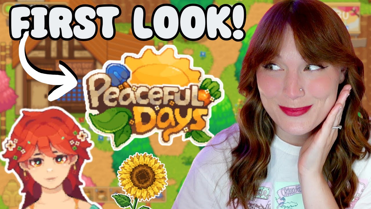 🌻FIRST LOOK at the FULL Release of Peaceful Days: A Cute Farming Sim!
