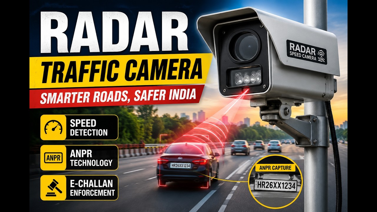 Radar Traffic Camera System in India | Speed Detection, ANPR & E-Challan Technology