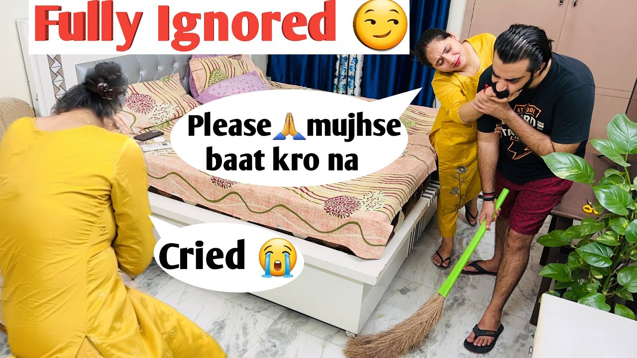 Ignoring prank 😂 Gone Extremely wrong😔 || Prank on wife in India @kartikeysmarriedlyf