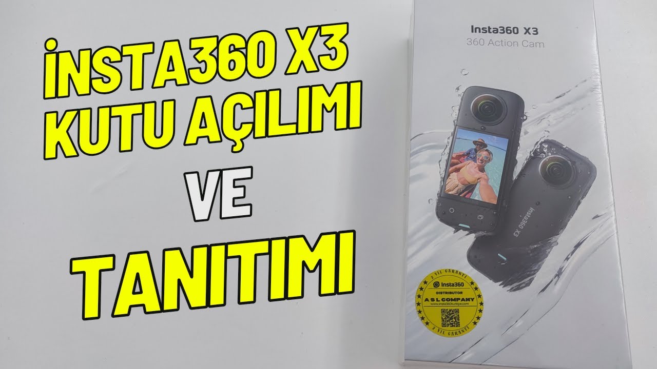 insta360 X3 Aksiyon Kamera Kutu Açılımı ve Tanıtımı