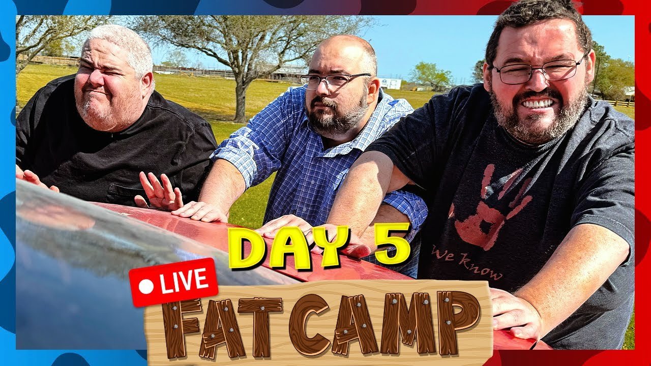 Fat Camp Day 5 - Pushing Cars! 🚗🫷🏻