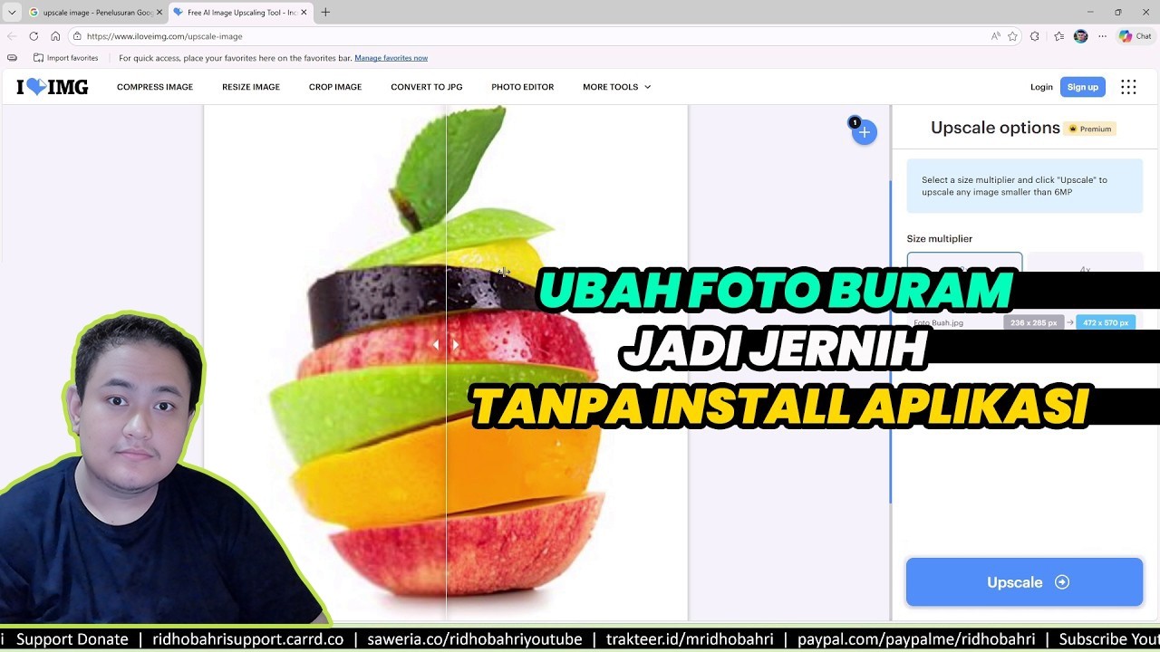 Ubah Foto Buram Jadi Jernih HD Tanpa Install Aplikasi