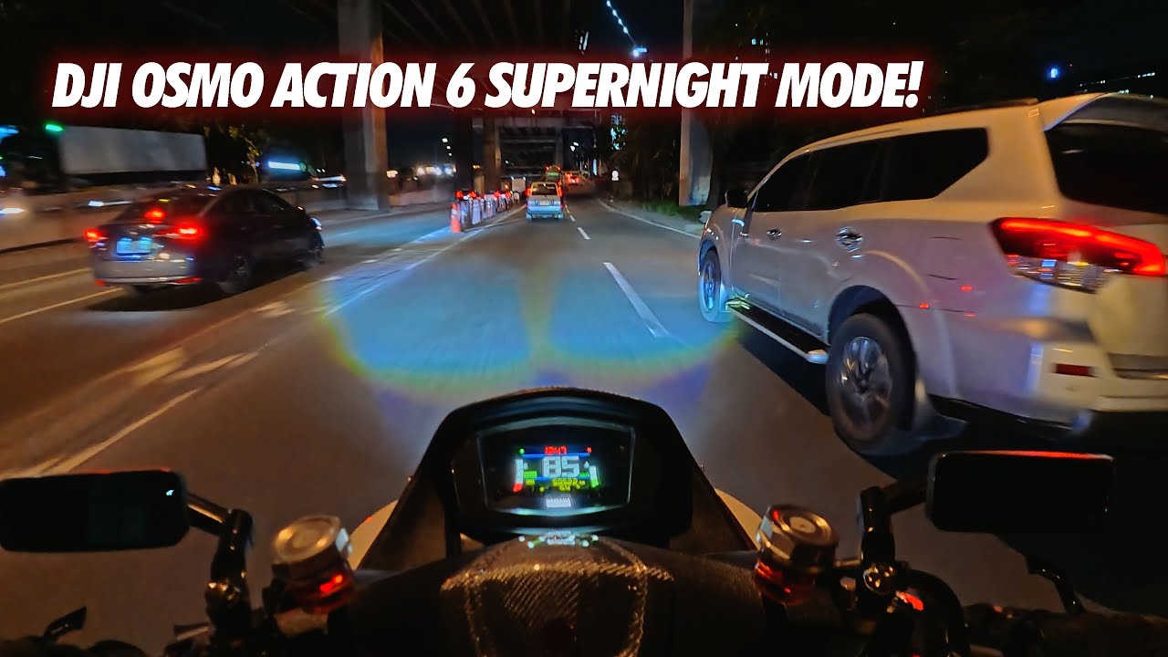 OSMO ACTION 6 SUPERNIGHT MODE POV RIDE | NMAX 155