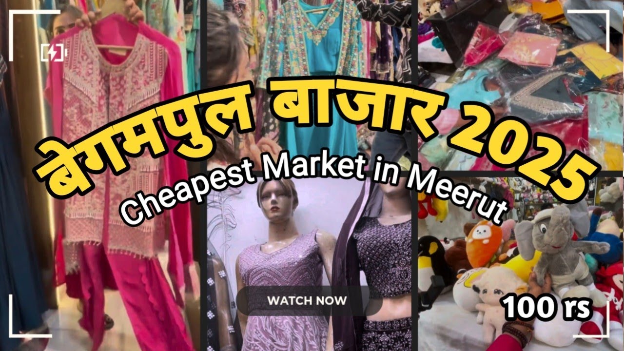 Begumpul Market Summer Collection 2025 | Cheapest Fashion in Meerut | Lalkurti Market Tour||