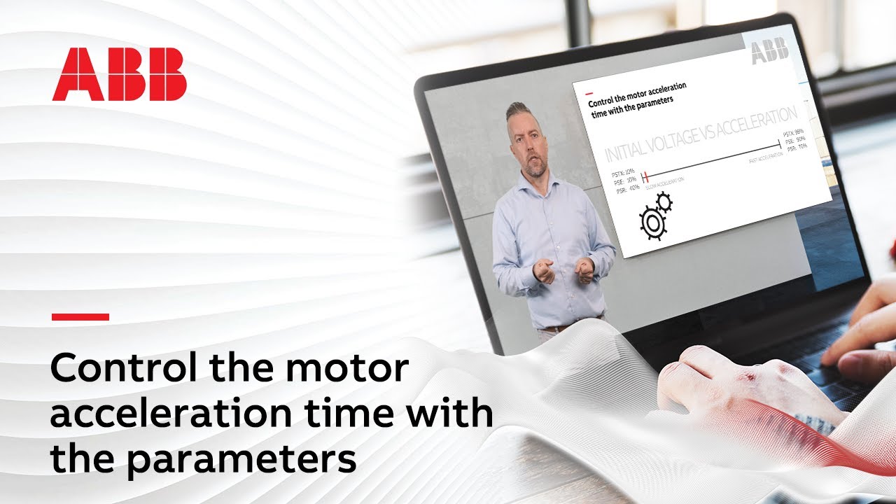 How to Control the motor acceleration time with the parameters settings?