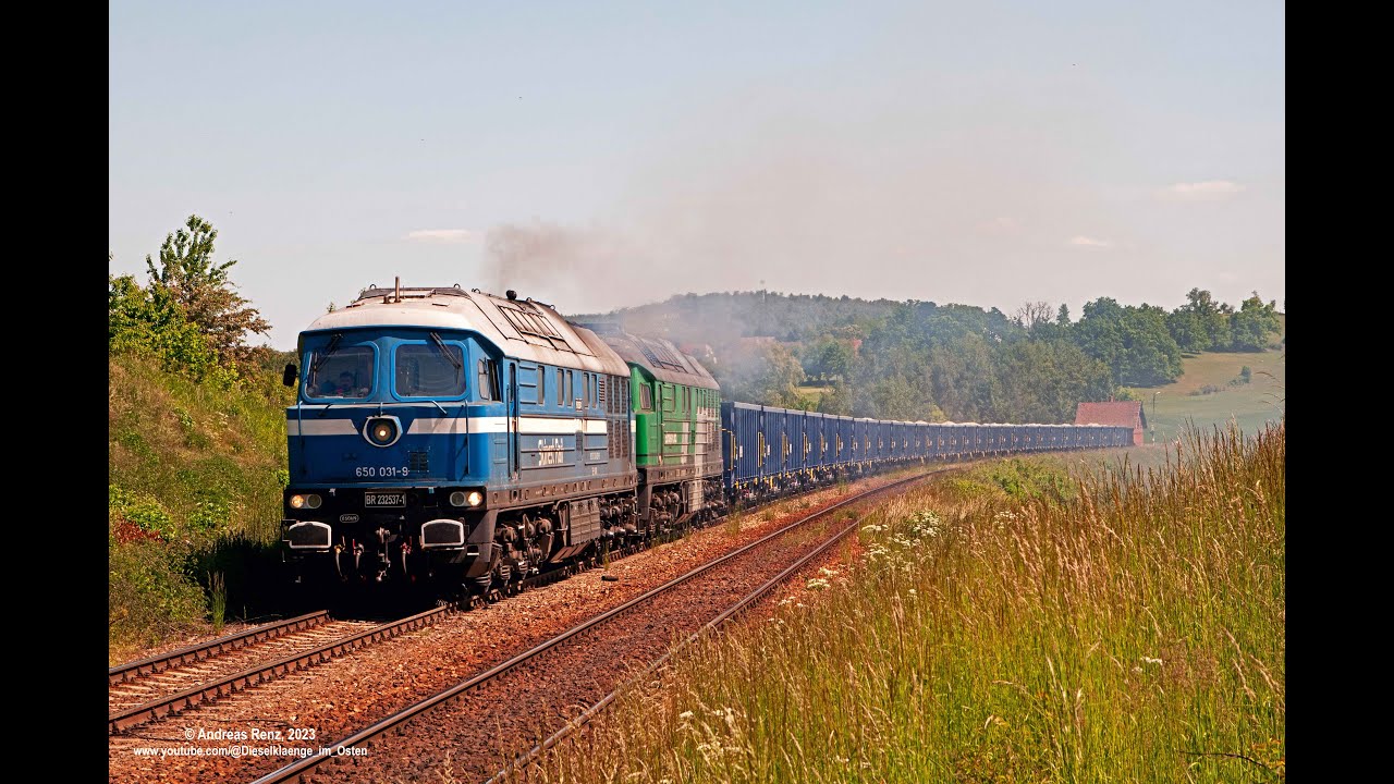 Die Ludmilla in Polen- 232 537 und 232 693 Bergfahrt unter Volllast