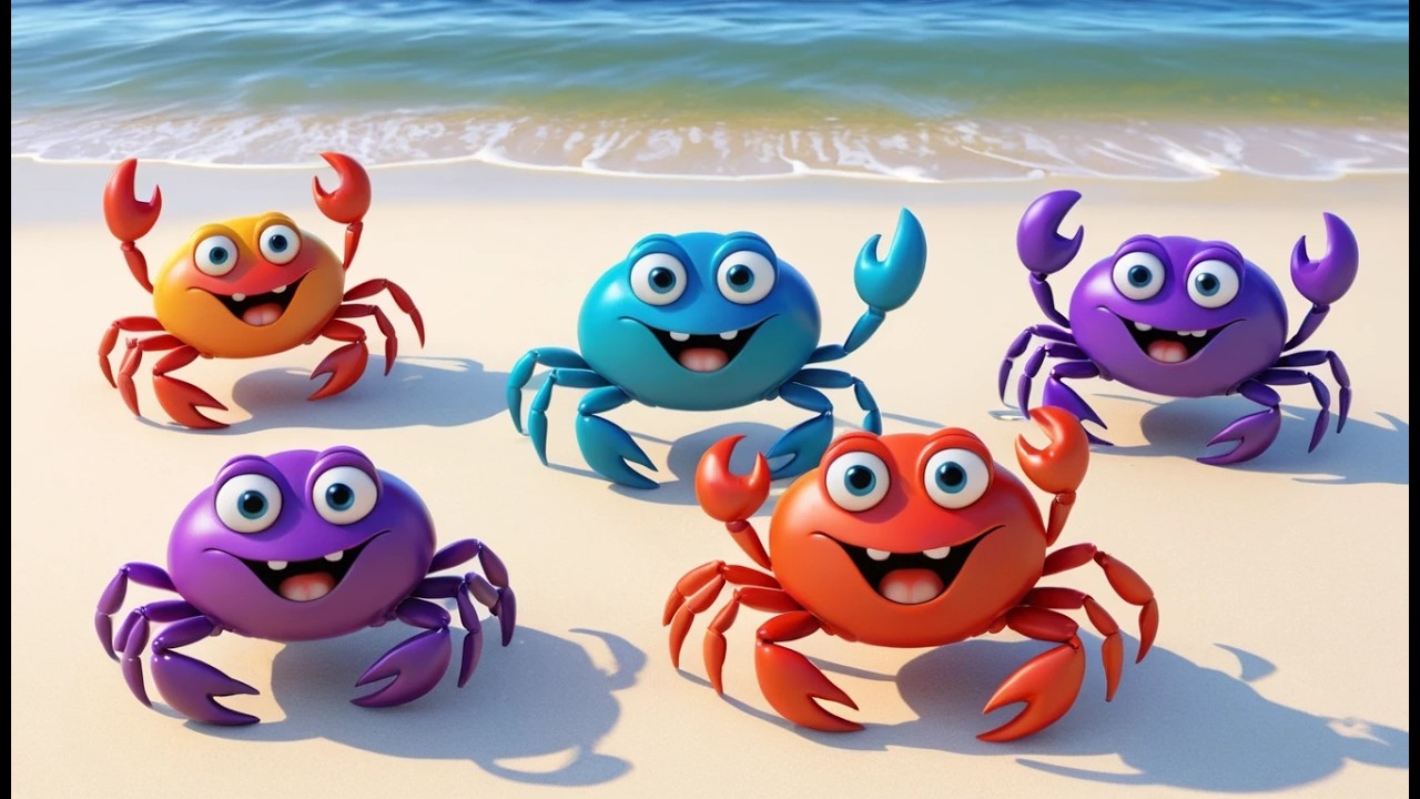 Five Little Crabs Snap Snap Snap | Underwater Counting & Ocean Songs