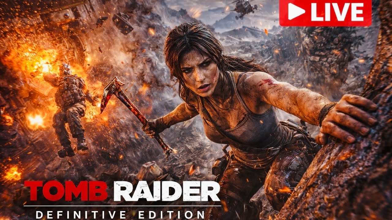 Tomb Raider Definitive Edition LIVE | Full Game Survival Gameplay