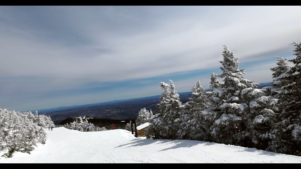 Sunny Day Skiing at Killington Mountain Vermont 4K POV