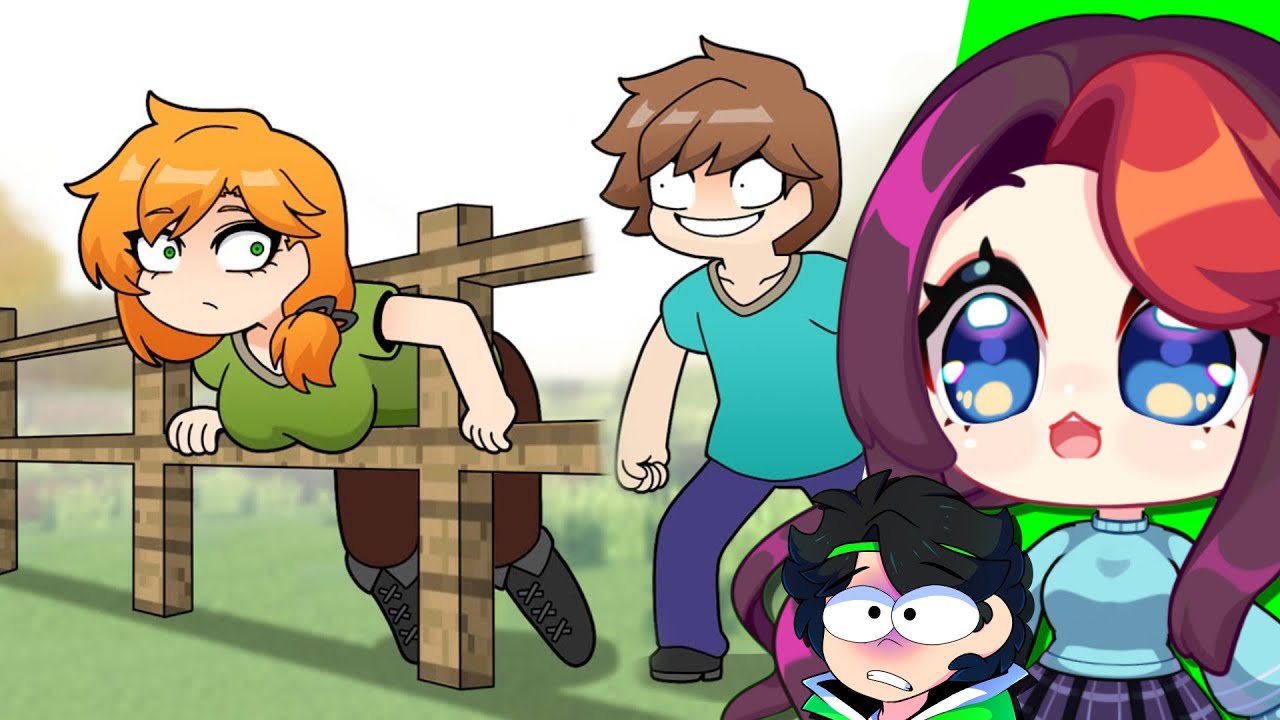 ¡ALEX esta ATRAPADA! Las aventuras de Alex y Steve #1 (Minecraft anime) | AZUHH y THEO REACCIONAN