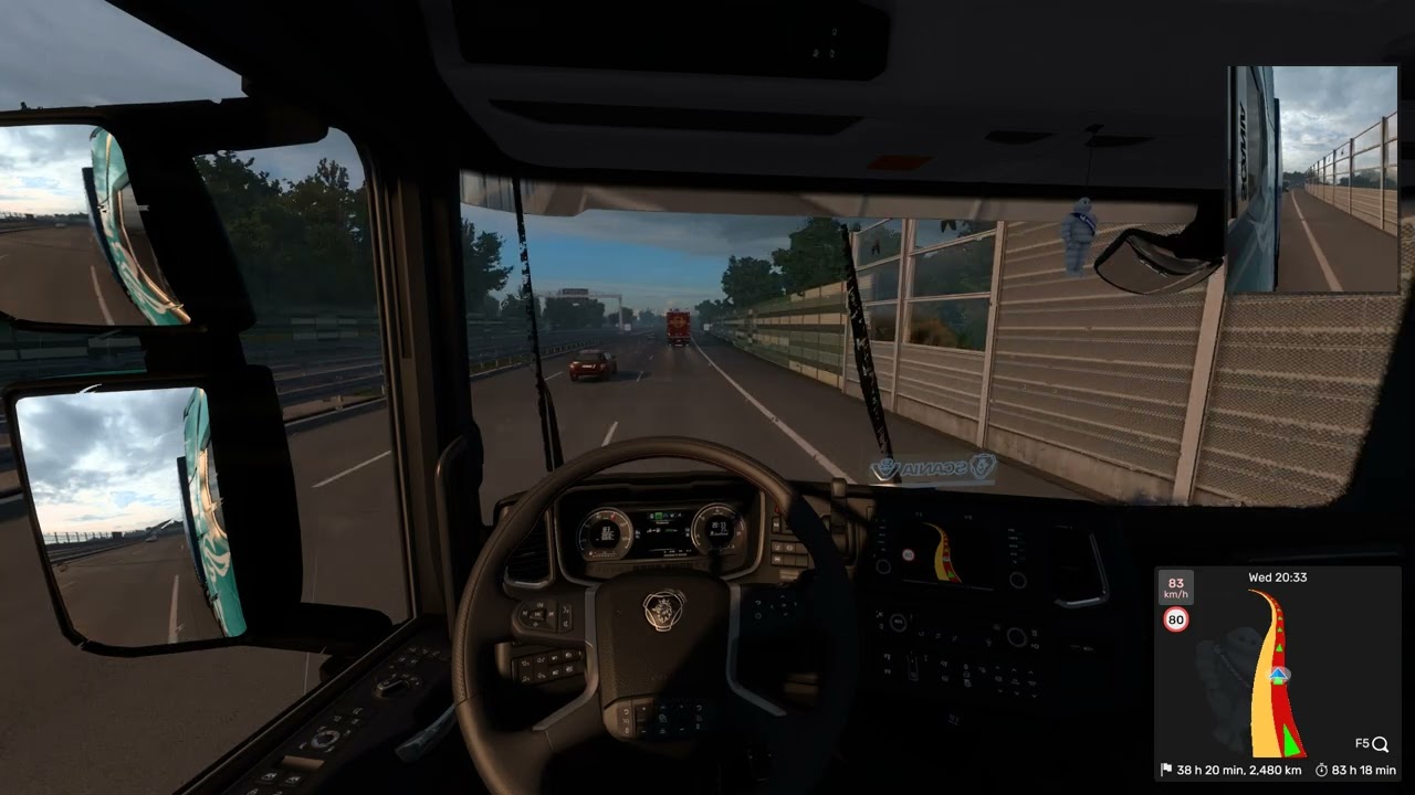 The long haul, 3179km. ETS2 Sweet Truck Haul job 284a. Medical Equipment from Stuttgart to Tromso, N